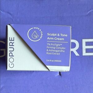 Go Pure Sculpt & Tone Arm Cream New